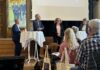 Public service: Alvoren er tydelig – løsningerne uskarpe Henrik Rejnholt Andersen, Bertel Haarder og Rosa Lund på Copydans konference