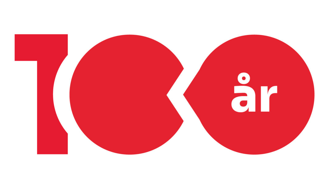 Jubilæumsgave 100 års logo